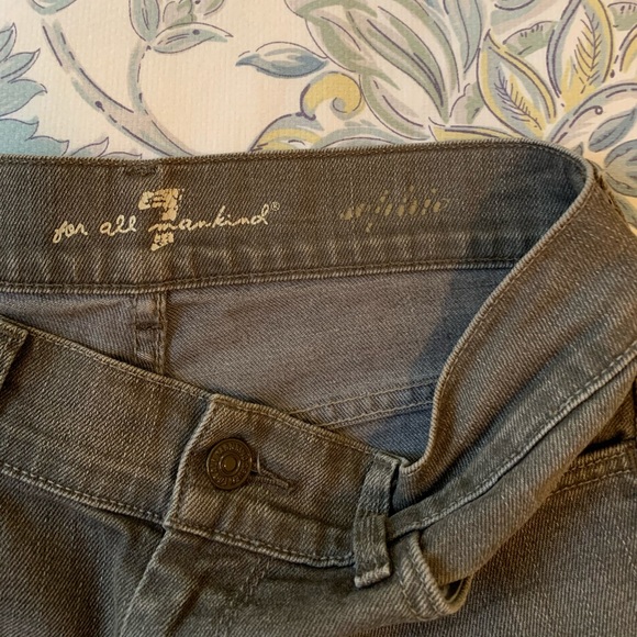 7 for all mankind grey skinnies - Picture 3 of 8